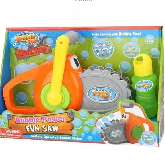 Bubble Fun Handheld Cartoon Chainsaw Bubble Blower Machine for Kids - Picture 2 of 5